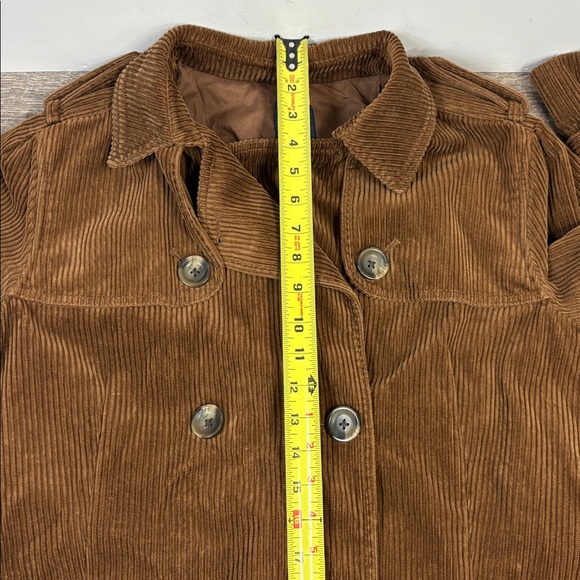 GAP Corduroy Belted Trench Coat – Women’s XL – Brown - Picture 10 of 11